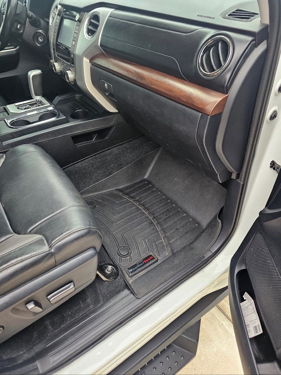 Interior floor after detailing